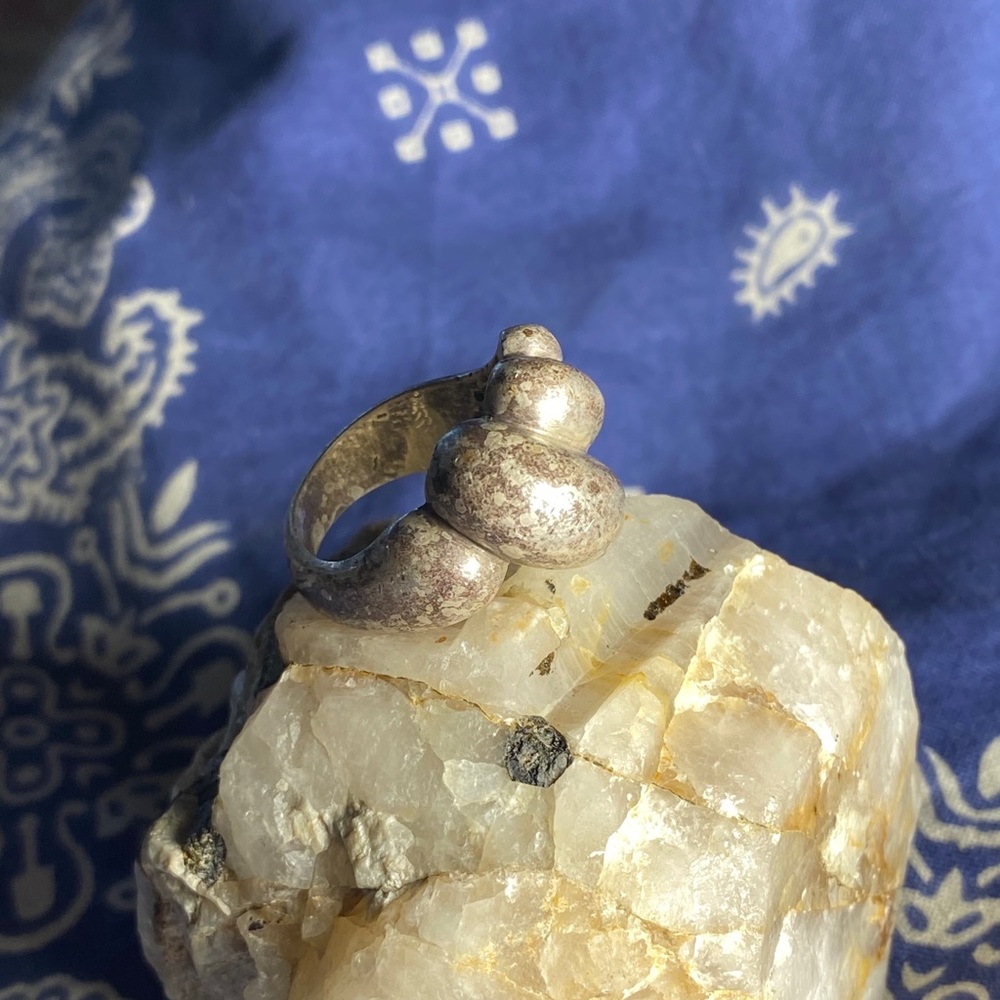 Sterling Silver Heavy Twisted Statement Ring - image 5